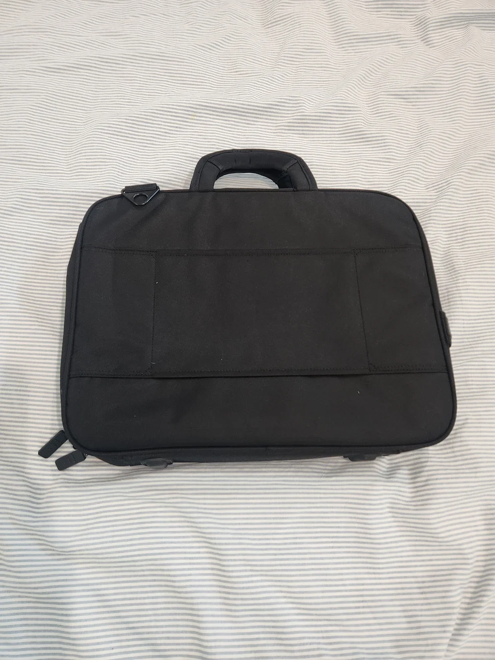 Eco Style Pro Professional Black Laptop Briefcase with Red Accents